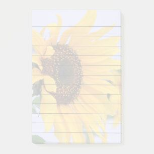 Post-it® Protection de notes de post-it de la fleur 4x6 de