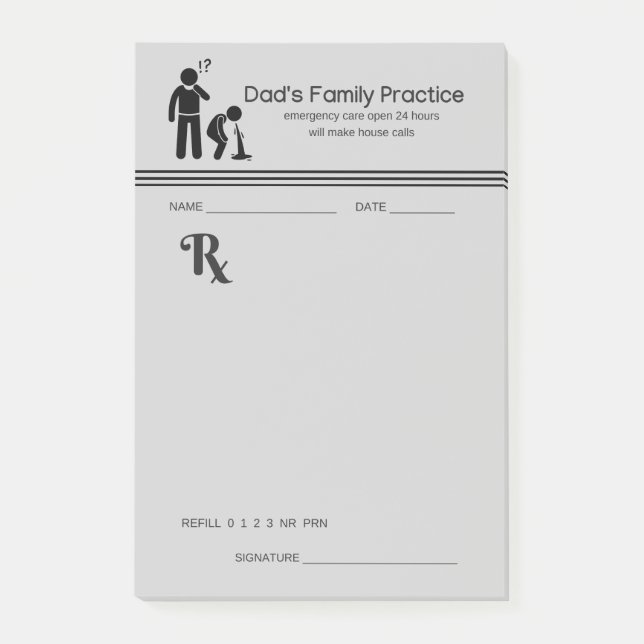 Post-it® Protection de prescription de pratique en matière (Devant)