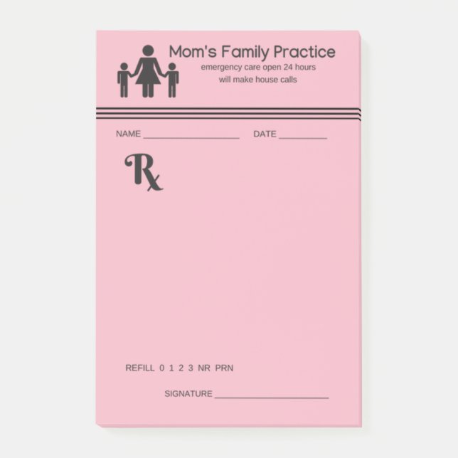 Post-it® Protection de prescription de pratique en matière (Devant)