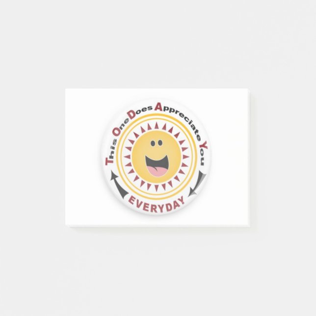 Post-it® Protections de post-it d'appréciation (Devant)