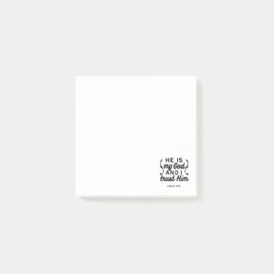 Post-it® Psaume 91:2 – Faire confiance à Dieu Verset de la