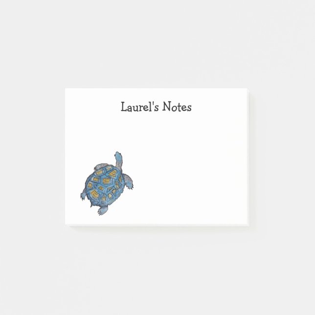 Post-it® Publier des notes avec tortue du désert (Devant)