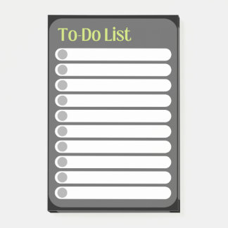 Post-it® Publier les notes : liste des choses à faire, noir