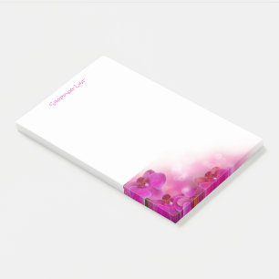 Post-it® Publier Note Pad Liste d'achats Orchidées
