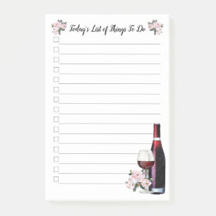 Post-it® Publier Notes Liste des vins de 4"x6" 