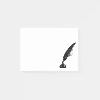 Puits élégant d'encre de stylo de plume