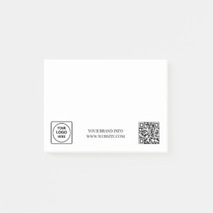 Post-it® QR code blanc Conception de logo d'entreprise mi
