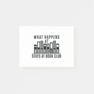 Post-it® Que se passe-t-il au Book Club Reste au Book Club