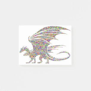Post-it® Rainbow Dragon Tribal Tattoo Idée cadeau