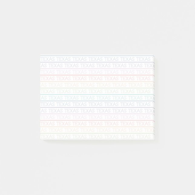 Post-it® Rainbow Texas, Texas (Devant)
