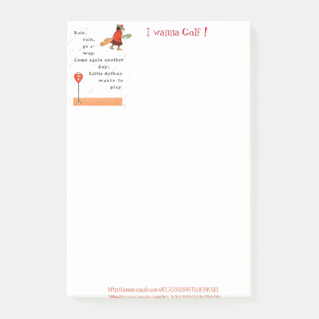 Post-it® "Rainy Golf Day" (Devant)