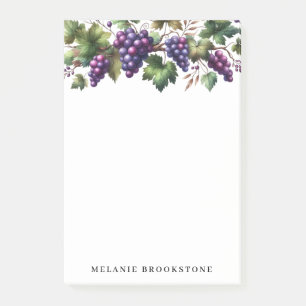 Post-it® Raisins sur la vigne Poster personnalisé Notes 4x6