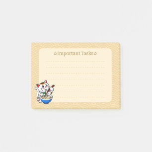Post-it® Ramen Chat Chanceux