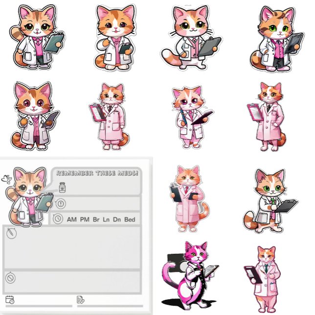 Post-it® Rappel de médicaments (Créateur téléchargé)