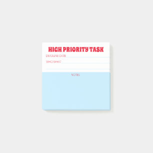 Post-it® Rappel des tâches hautement prioritaires des emplo