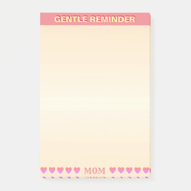 Post-it® Rappel Gentil/Doux (Devant)