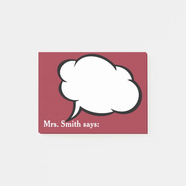 Post-it® Rappels amicaux de votre professeur !  (Devant)