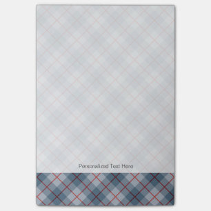 Post-it® Rayure Bleu-Rouge de plaid polarisé