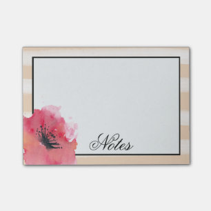 Post-it® Rayures romantiques simples florales