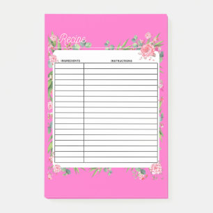 POST-IT® RECETTE, CUISINE, CHEF,
