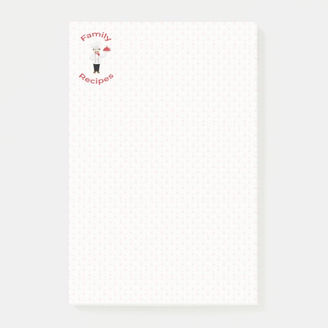Post-it® Recettes de la famille chef (Devant)