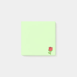 Post-it® Red Emoji Tulip