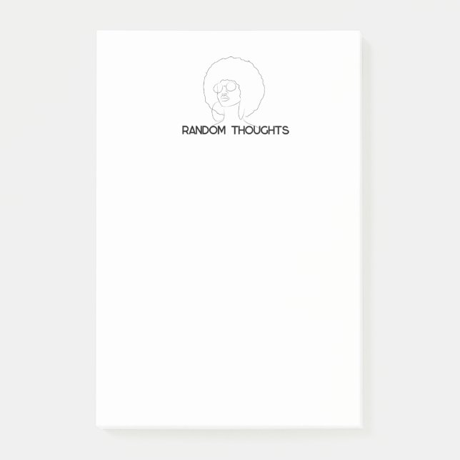 Post-it® Réflexions aléatoires Afro (Devant)