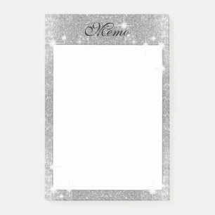 Post-it® Regard métallique de parties scintillantes en