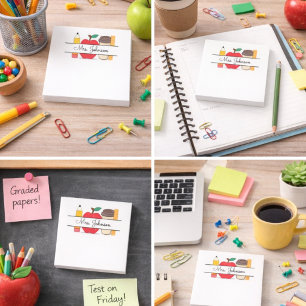 Post-it® Règle Apple Pencil avec nom de l'enseignant person
