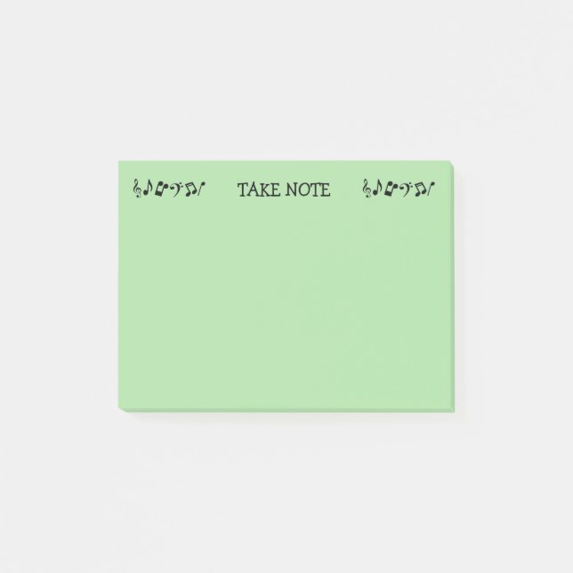 Post-it® Remarques sur la musique verte (Devant)