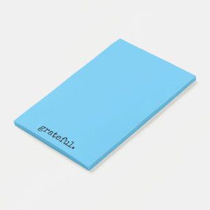 Post-it® remerciement typographie bleu