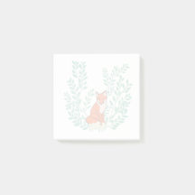 Renard majestueux en belle guirlande botanique