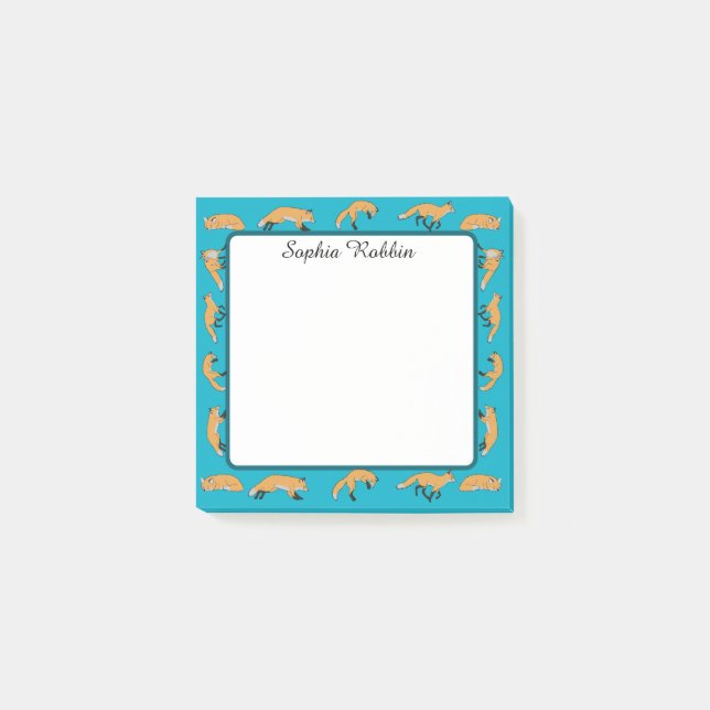 Post-it® Renards roux (Devant)