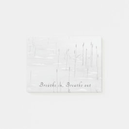 Post-it® Respirez, respirez la scène calme de l'étang d'hiv