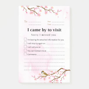 Post-it® Retour Visite Note post-it 001