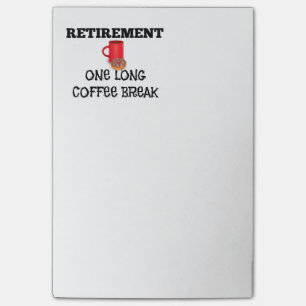 Post-it® Retraite - Une longue pause café