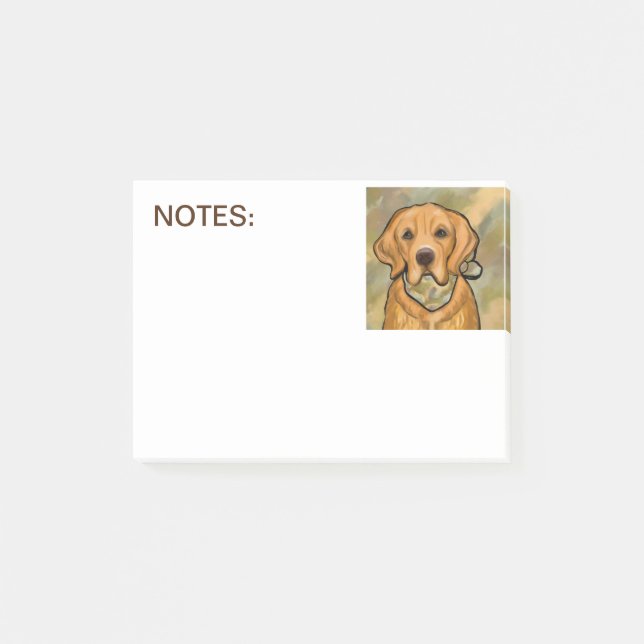 Post-it® Retriever doré (Devant)