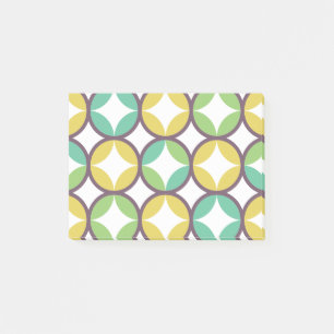 Post-it® Retro Diamond dans Circle Pattern Blue Green Gold