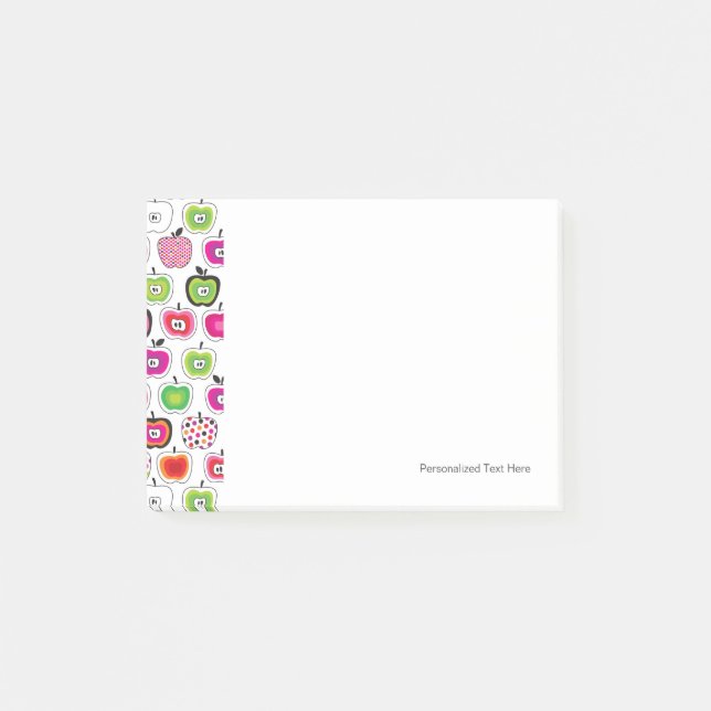 Post-it® Rétro motif mignon de pomme (Devant)