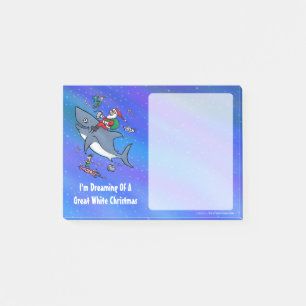 Post-it® Rêver D'Un Grand Requin Blanc Drôle Noël