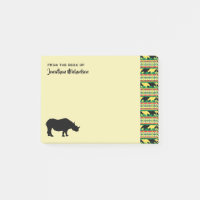 Rhinoceros Safari Motif de tissage personnalisé