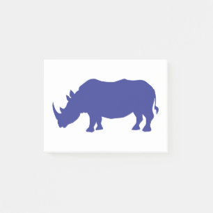 Post-it® Rhinoceros Silhouette