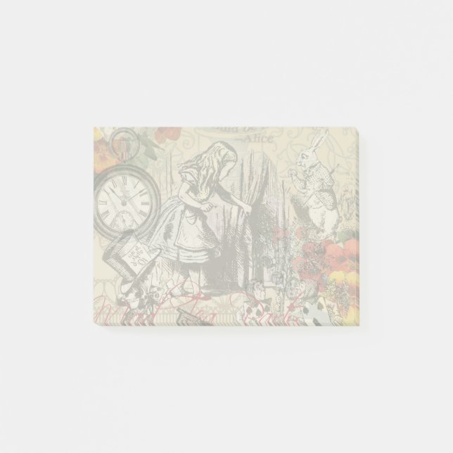 Post-it® Rideau d'Alice au Pays des Merveilles Classique Ar (Devant)