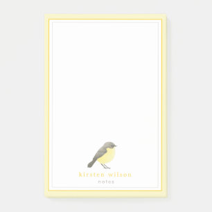 Post-it® Robin jaune mignon - Personnalisé