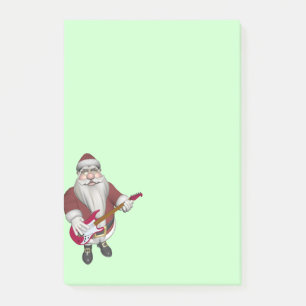 Post-it® Rock Star Père Noël avec guitare électrique rouge
