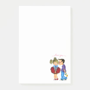 Post-it® Romantic Couple Love Post it Notes