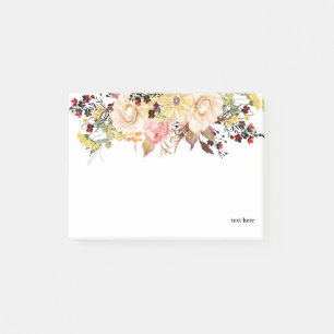 Post-it® Romantique, Aquarelle, Fleur fleurie de printemps