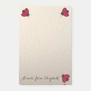 Post-it® Romantique Mignon Charmant Élégant ,Coccinelles