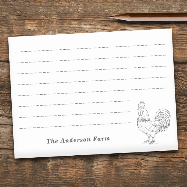 Post-it® Rooster de ferme (Farm Rooster Post-it Notes)