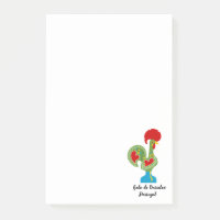 Rooster portugais de la chance en vert